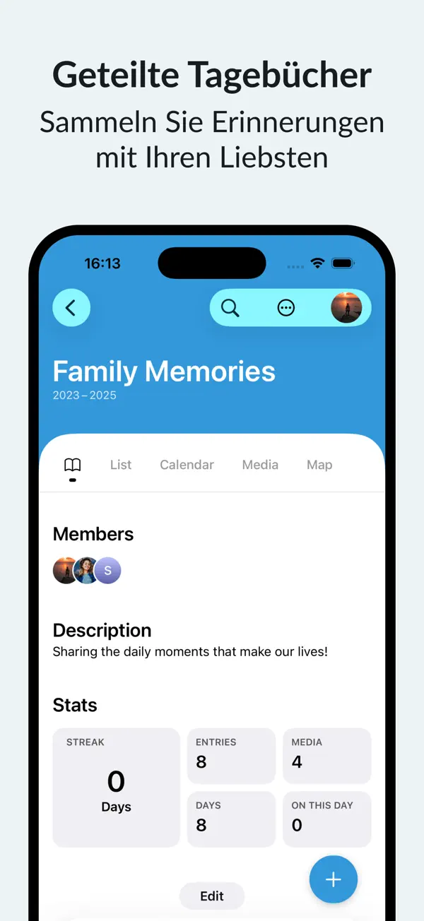 Day One Journal: Private Diary iPhone App Screenshot 5 – Gesundheit & Fitness