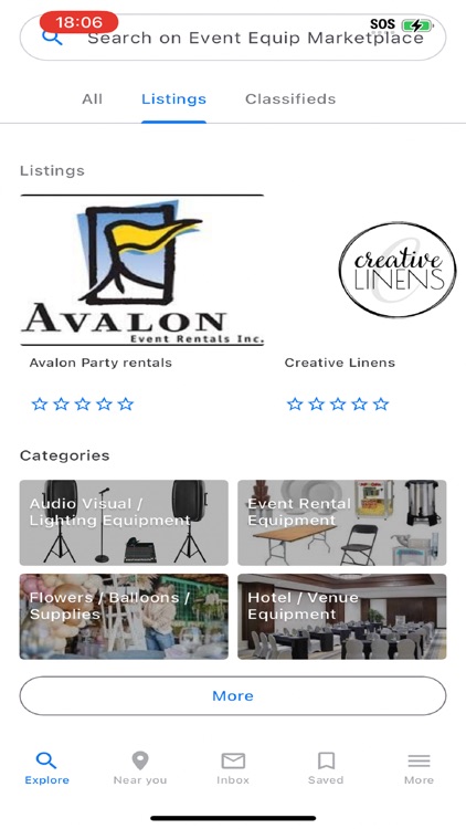 Event Equipment Marketplace