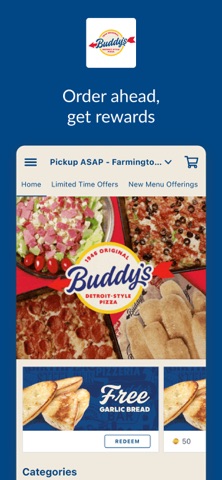 Buddy's Pizza iPhone screenshot