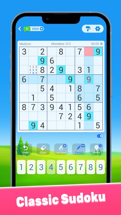 Sudoku: Train Brain Puzzles Screenshot