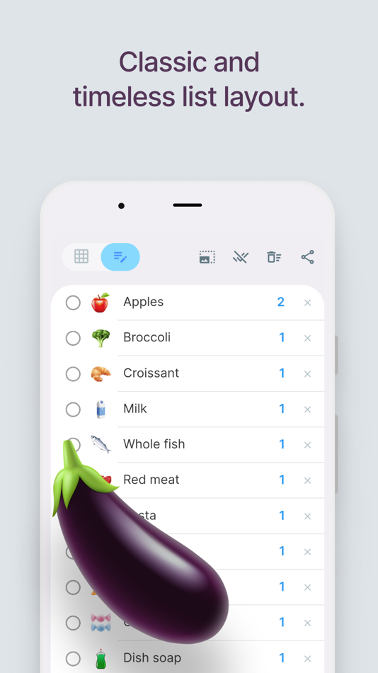 #5. Listic - Shopping list (iOS) 由: Andrei Evdokimov