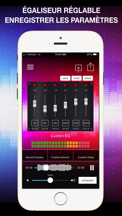 Screenshot #2 pour AudioMaster: Audio Mastering