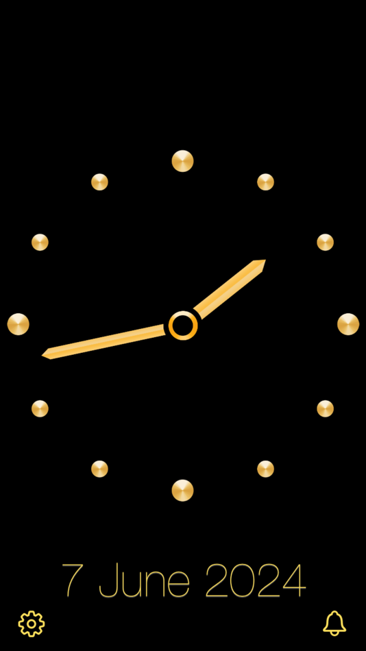 #3. Gold Luxury Clock (iOS) 由: Nitrio