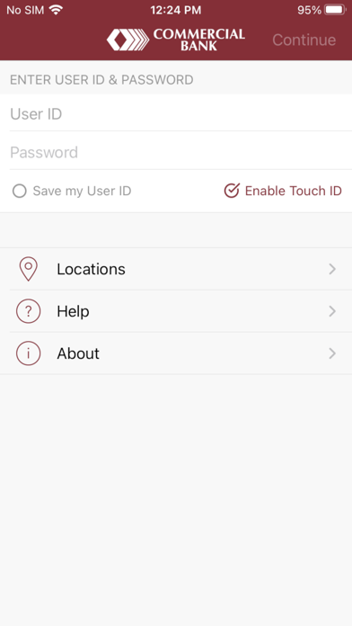 Commercial Bank Mobile - MI Screenshot
