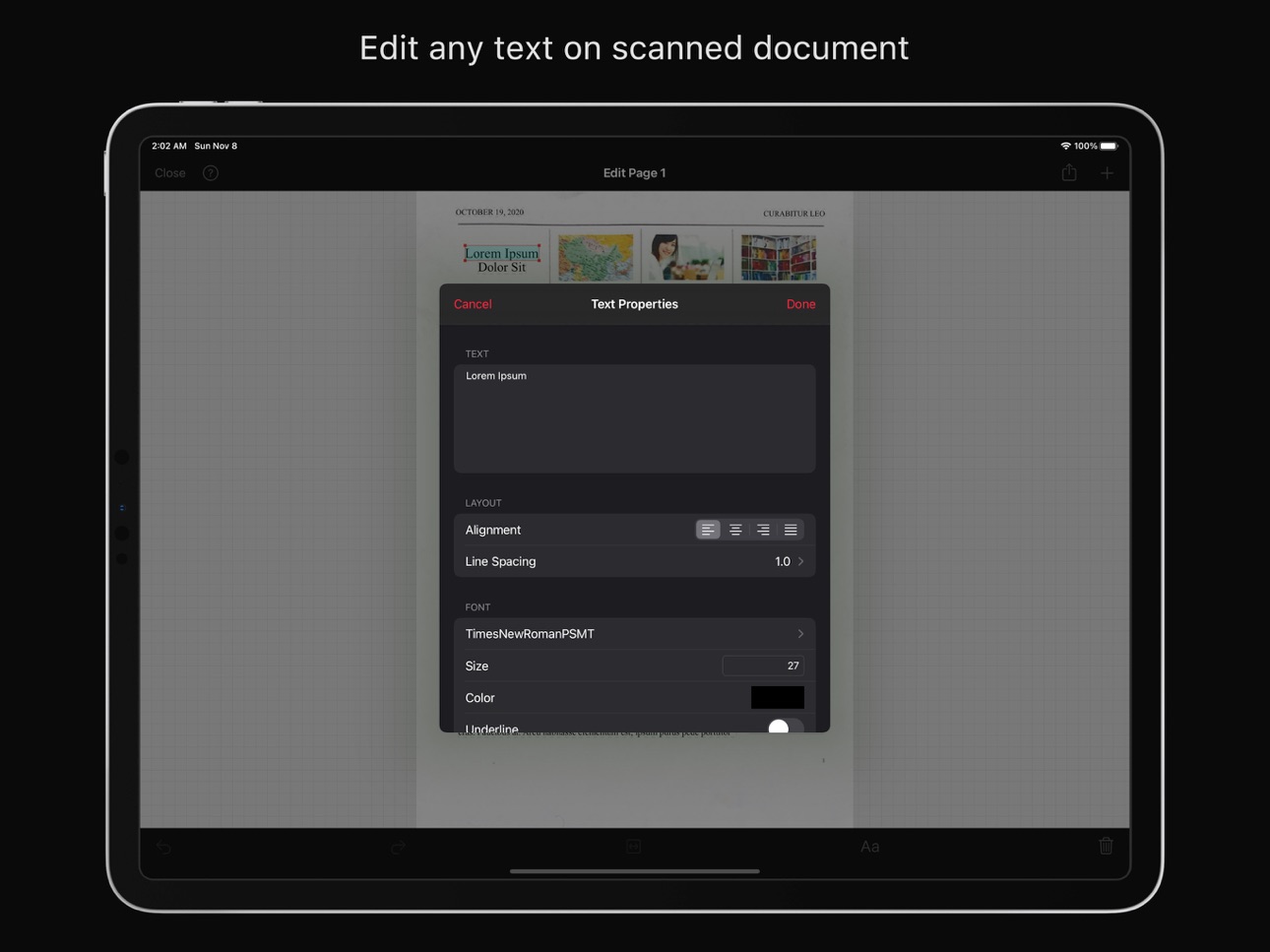 iPad screenshot