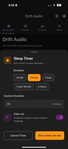 Drift Audio: Focus and Sleep Screenshot 6 of 10
