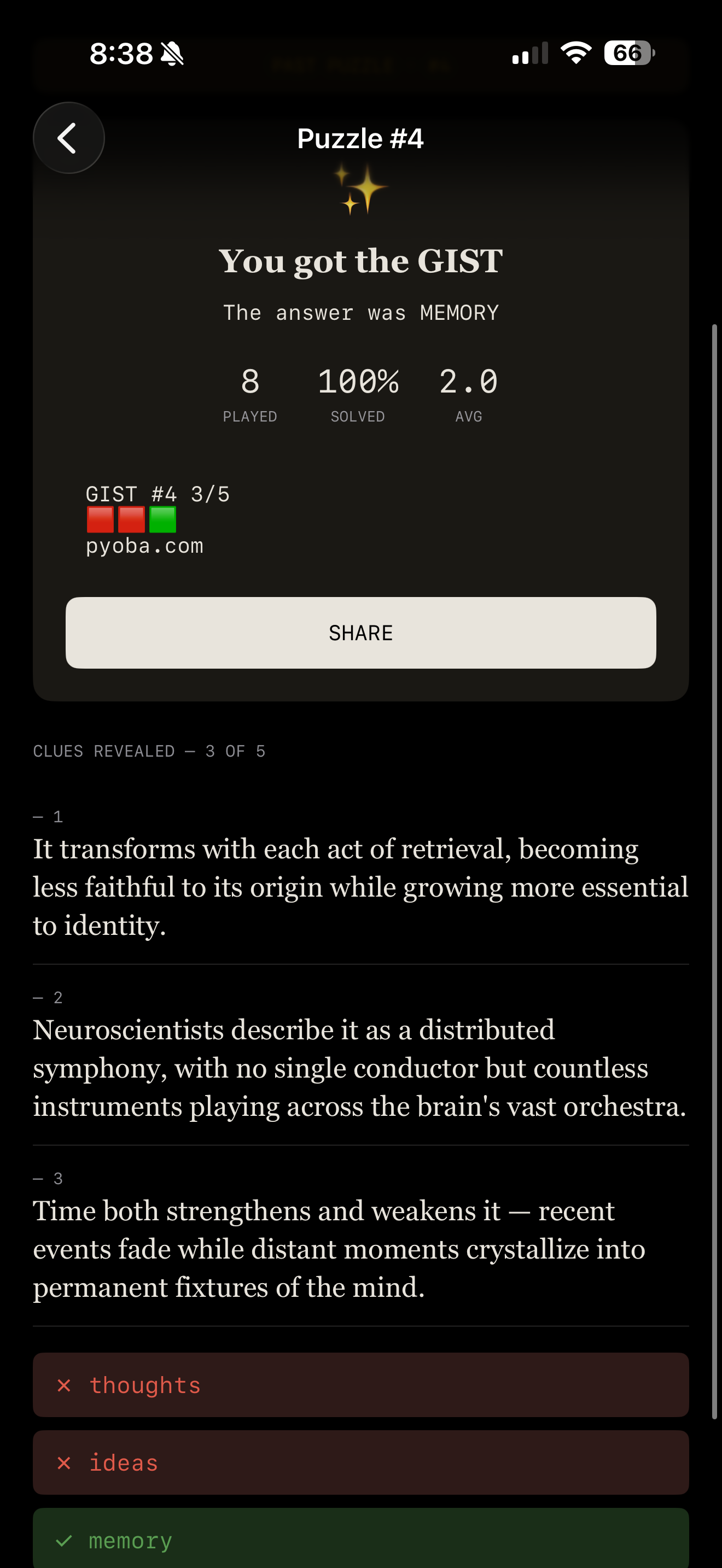 GIST: Daily Word Puzzle