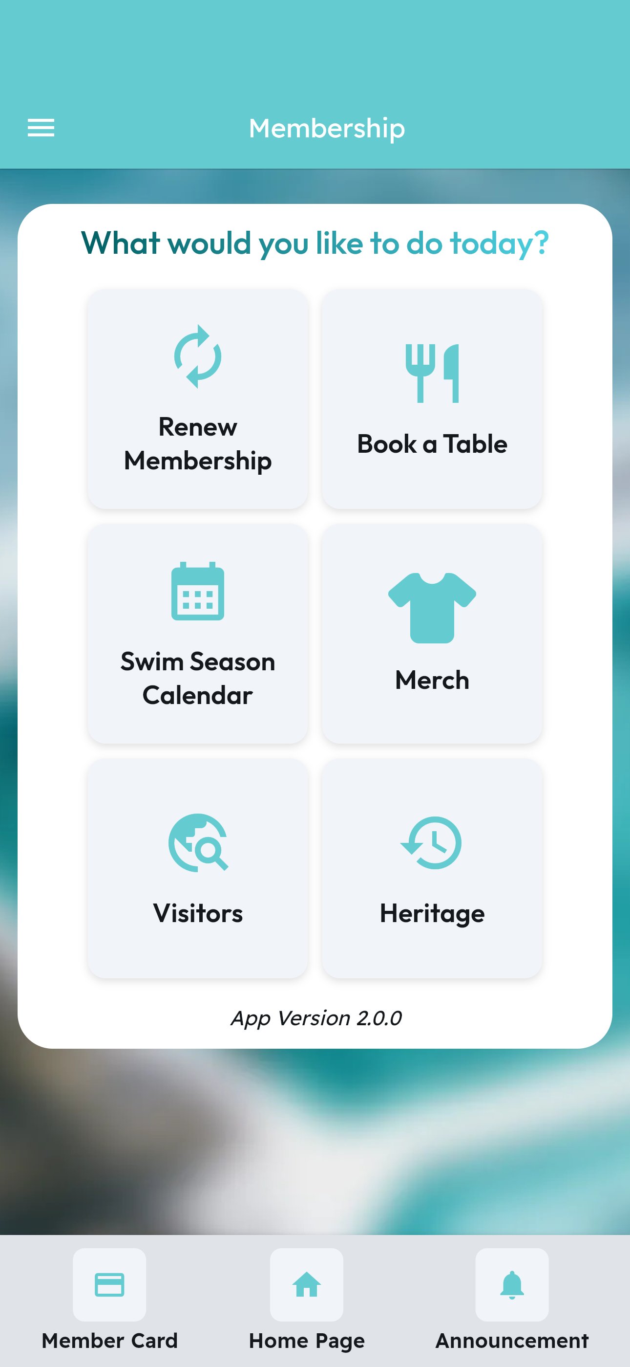 Bondi Icebergs Members App