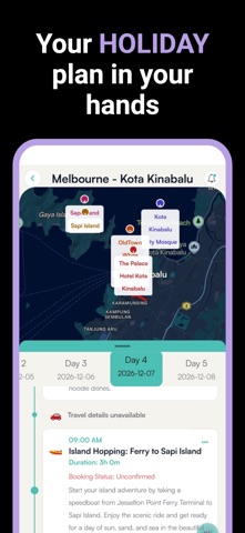 Alfred: AI Travel Planner iPhone screenshot