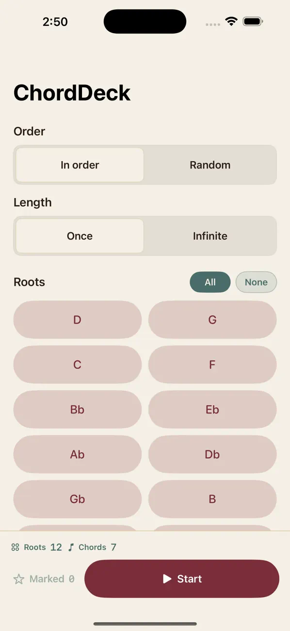 #1. ChordDeck (iOS) От: Shinhye Lee