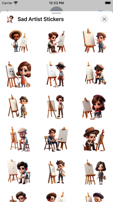 Screenshot #2 pour Sad Artist Stickers