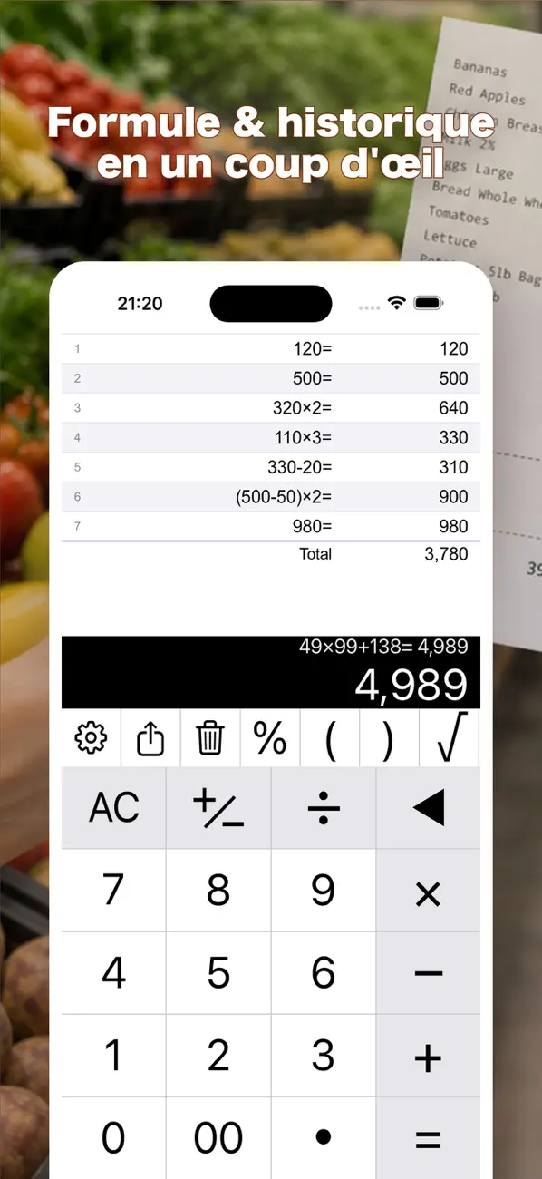 Screenshot #1 pour Calculatrice Compact