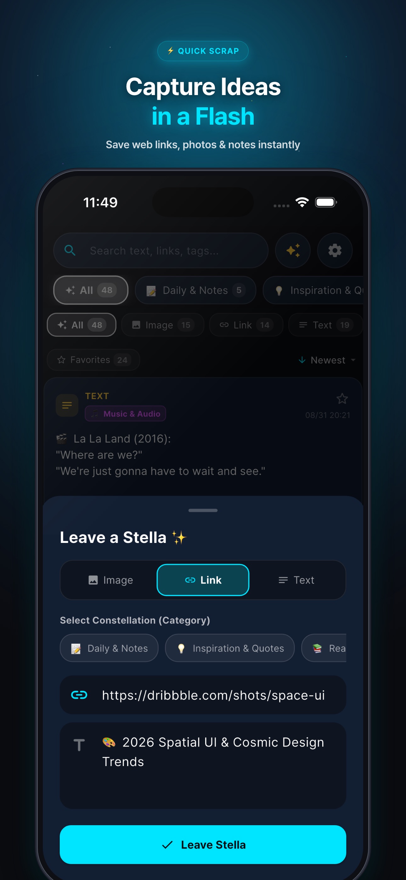 Screenshot 2 of StellaClip: Idea Scrapbook