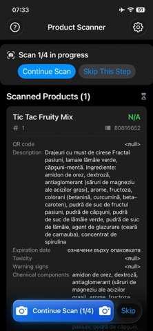 ProductScanner - Label Reader Screenshot 3 of 8