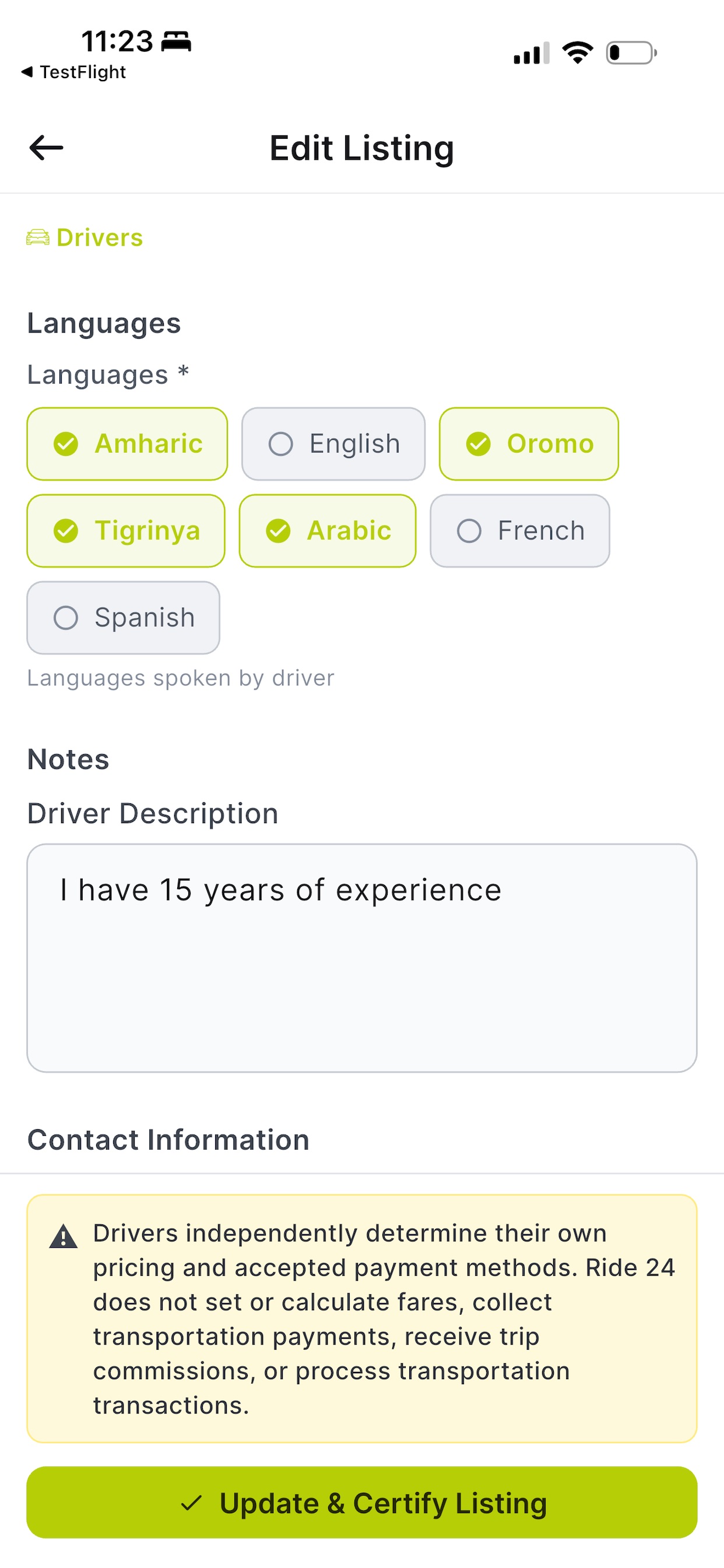 Screenshot 4 of Ride 24 Provider
