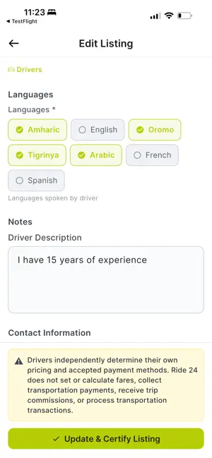 Ride24 Partner screenshot 4