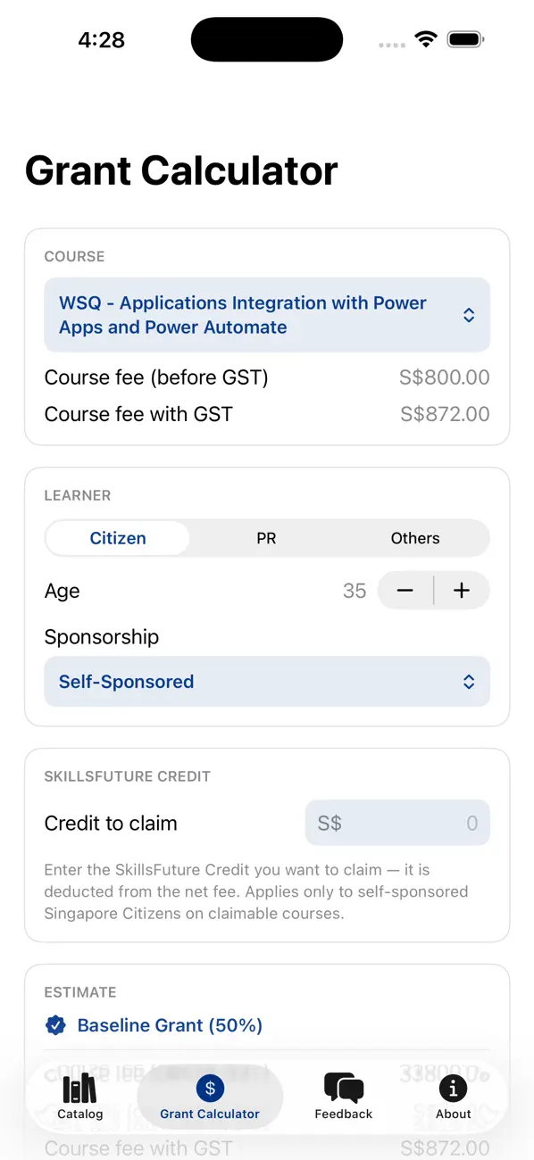 Tertiary Courses screenshot 2
