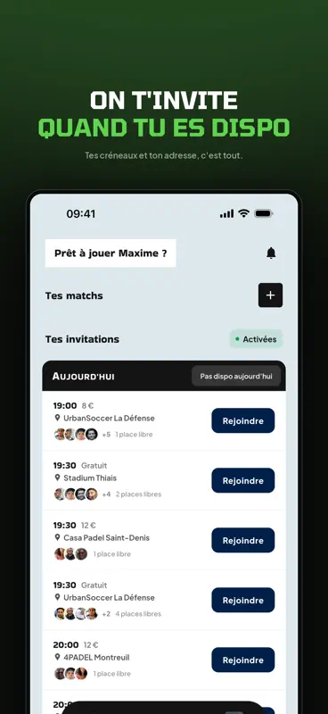 Poteau : foot à 5 et padel screenshot 1 of 5