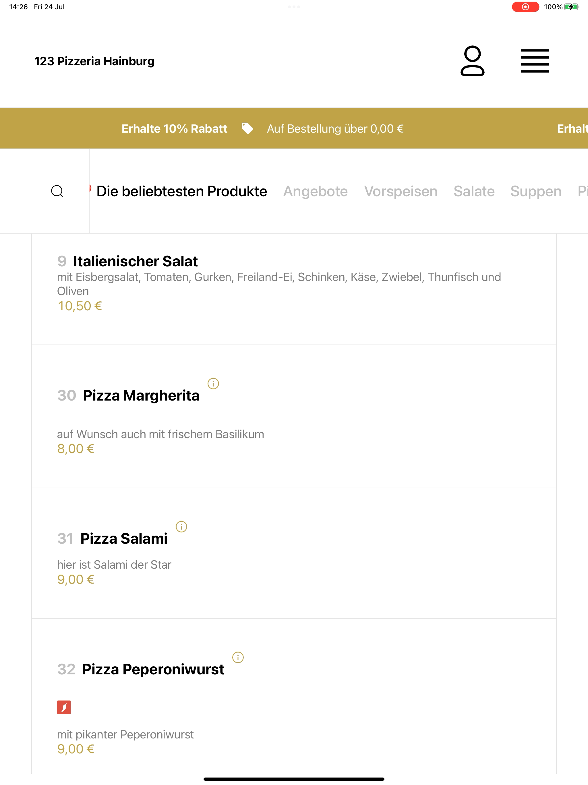 123 Pizzeria Hainburg screenshot 14