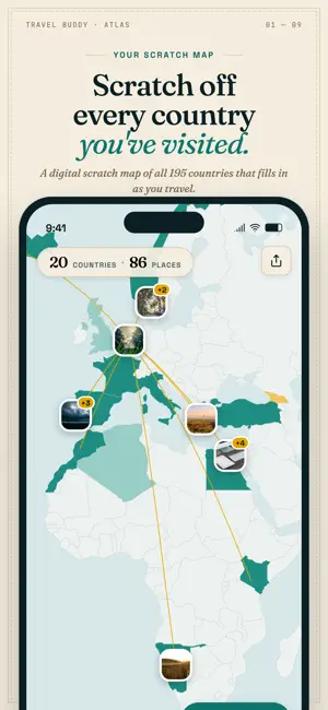 Travel Buddy: Scratch Map screenshot 1