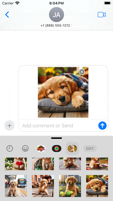Lovely Puppet (Dog) Stickers Screenshot