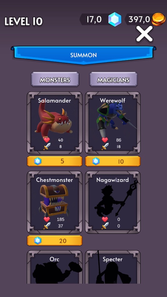 #2. Merge Monsters & Wizards (iOS) 由: Monir Niazi