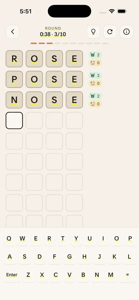 Cows and Bulls - Word Game screenshot 2