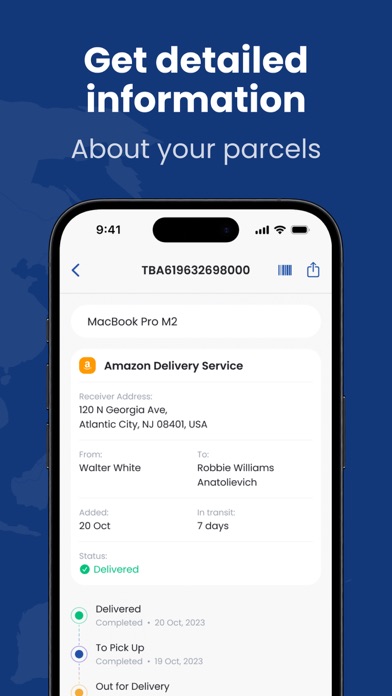 #1 Parcel Tracking - Delivery Screenshot