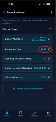 Retire Roadmap Screenshot 8 of 10