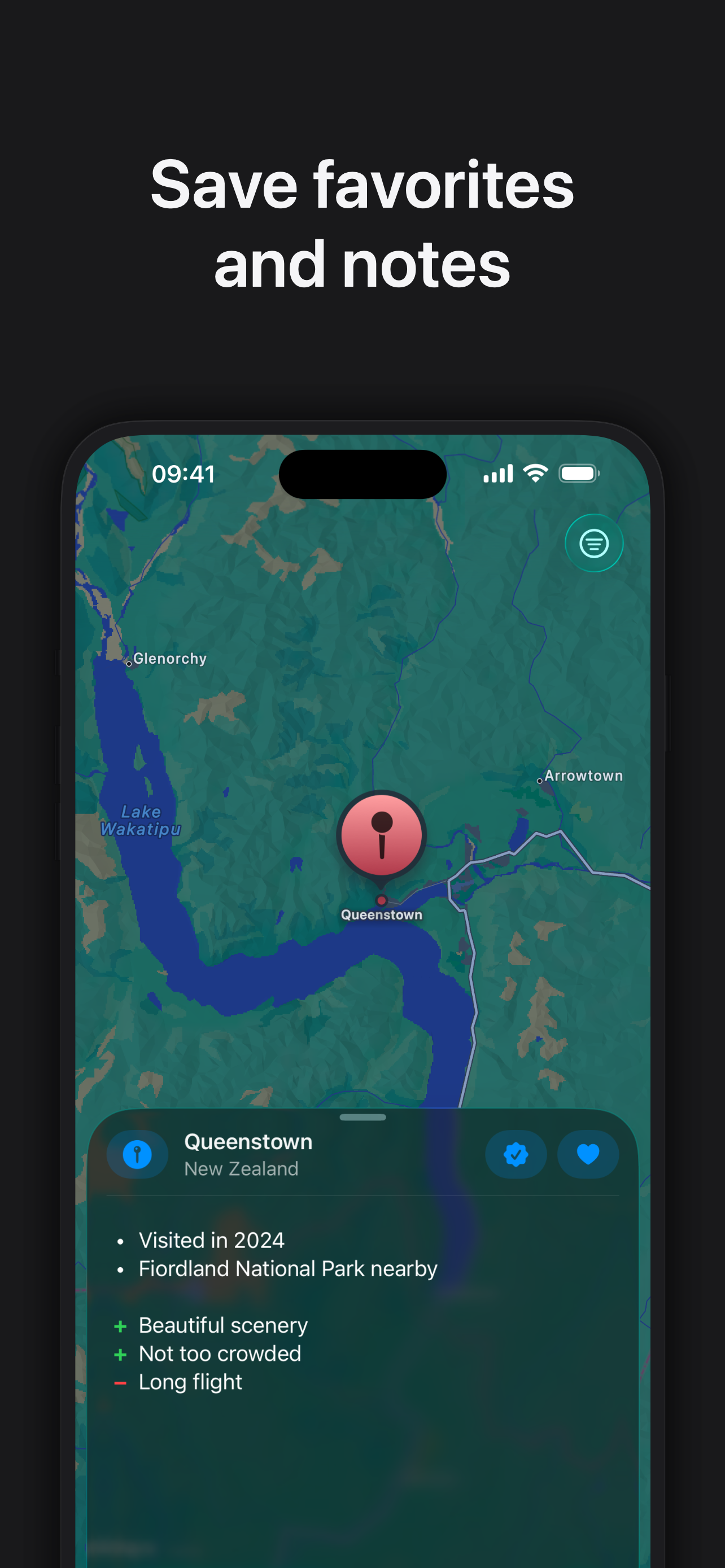 Placemarks: Travel Map screenshot 2