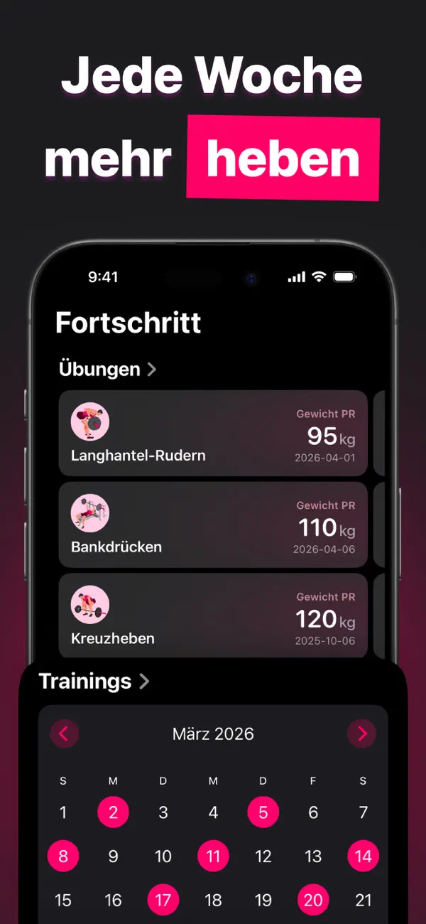 Liftin' - Gym Workout Tracker iPhone App Screenshot 6 – Gesundheit & Fitness
