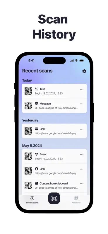 QR Code Reader＋Barcode Scanner screenshot 3 of 5
