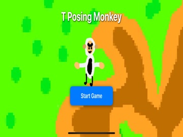 T Posing Monkey iPad screenshot