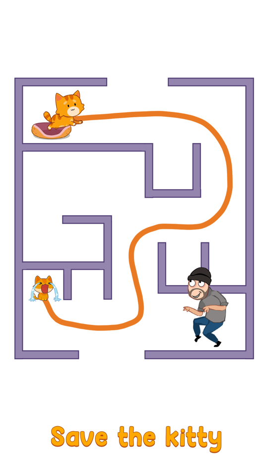 #3. Cat Puzzle: Draw to Kitten (iOS) By: Doanh Hoang