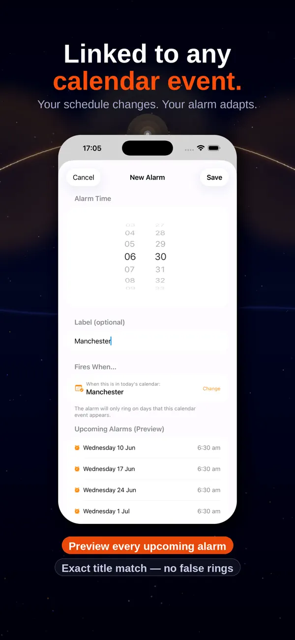 Screenshot #2 pour Calendar Alarms