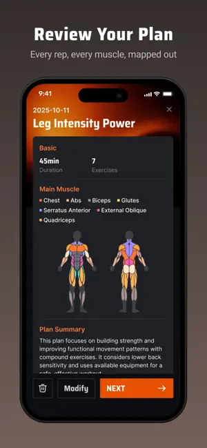 Momentm: AI Workout Planner screenshot 3