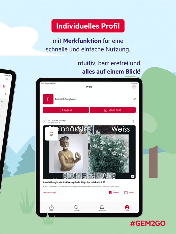 GEM2GO - Die Gemeinde App iPad screenshot 5 - News app