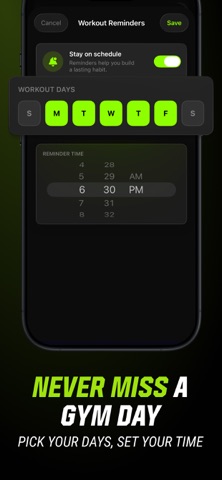 Irongrind: Gym Workout Tracker iPhone screenshot