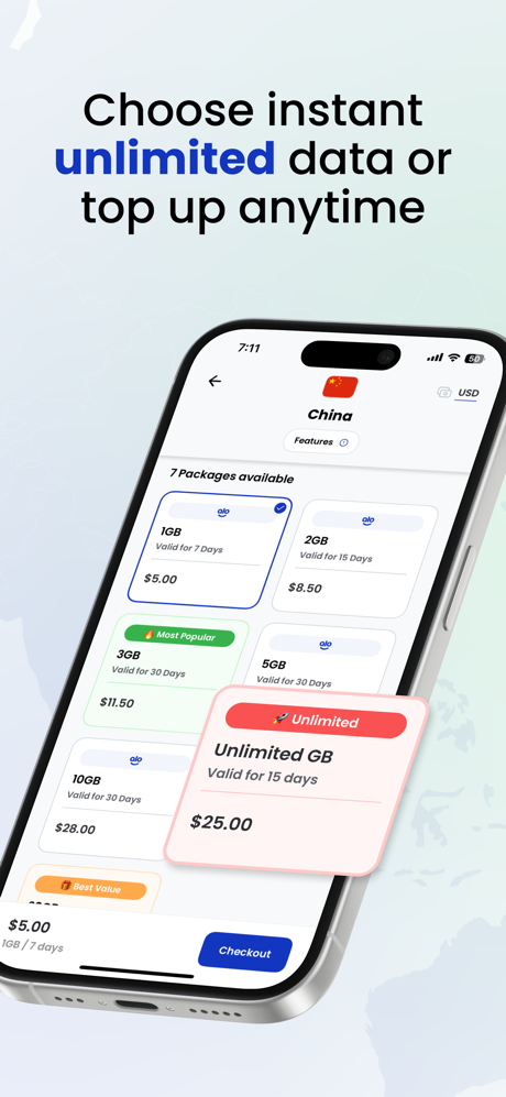 aloSIM: 5G Prepaid Travel eSIM screenshot 5