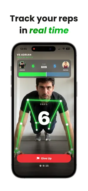 RepChamp: Fitness Duel iPhone screenshot 1