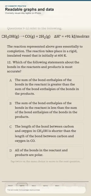 AP Chemistry Realistic Test screenshot 1