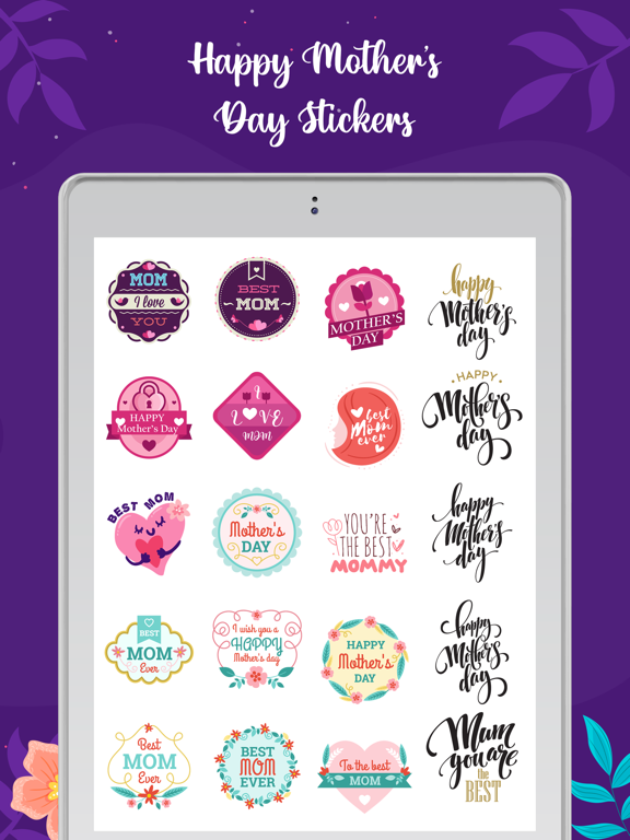 Screenshot #6 pour Mother's Day Stickers!