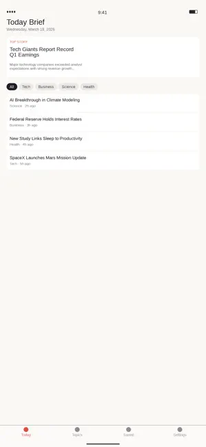 Today Brief screenshot 1