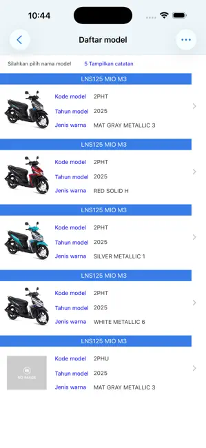 YAMAHA Parts Catalogue IDN iPhone screenshot 2
