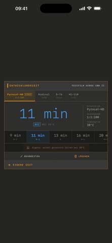 ZoneCalc: Zonensystem screenshot