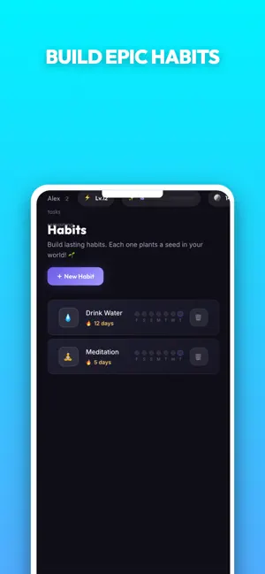 Tasktopia: Habit Tracker screenshot 1