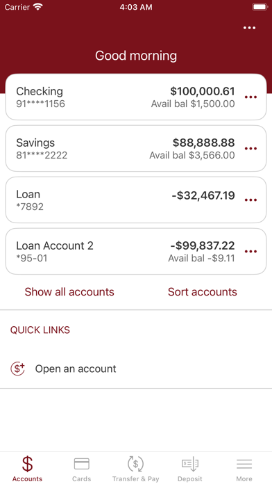 Sturgis Bank Screenshot