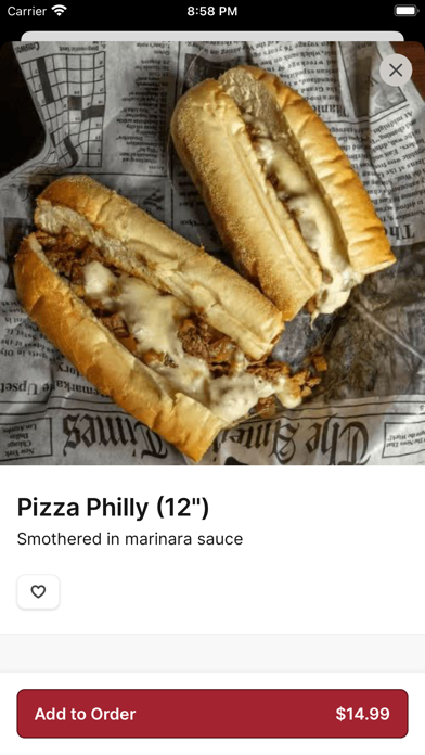 Port City Cheesesteak iPhone screenshot 4 - Food & Drink app