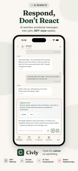 Civly Co-parenting screenshot 1
