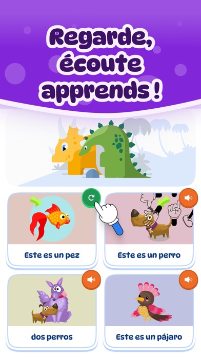 Screenshot #2 pour Dinolingo: Enfants Langues